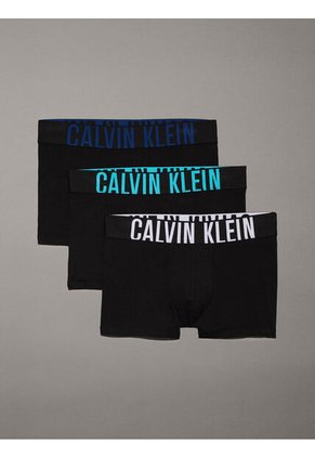 Pack Negro De 3 Boxers Ajustados - Intense Power Calvin Klein