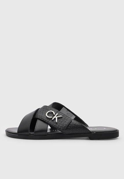 Sandalias Planas Calvin Klein Katie Negro