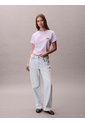 Camiseta Lila Boxy Con Logo Gráfico Calvin Klein de Calvin Klein