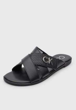 Sandalias Planas Calvin Klein Katie Negro