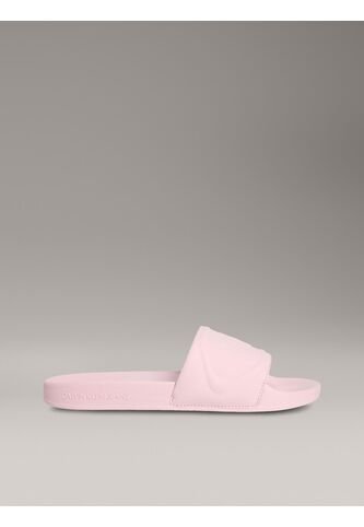 Sandalias Rosado Con Monograma En Relieve Calvin Klein Calvin Klein