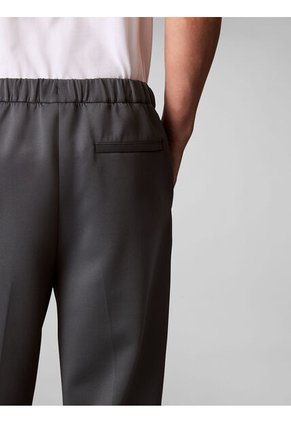 Pantalón Gris De Tejido Grueso De Punto Liso Con Cintura Elástica Calvin Klein