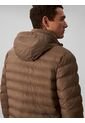 Chaqueta Chocolate Puffer De Peso Medio Con Capota Y Cierre De Cremallera Calvin Klein de Calvin Klein