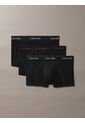 Pack Negro De 3 Boxers Ajustados De Talle Bajo - Icon Cotton Stretch Calvin Klein de Calvin Klein