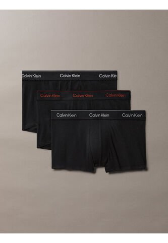 Pack Negro De 3 Boxers Ajustados De Talle Bajo - Icon Cotton Stretch Calvin Klein Calvin Klein