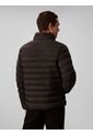 Chaqueta Negra Puffer De Peso Medio Con Capota Y Cierre De Cremallera Calvin Klein de Calvin Klein