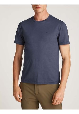 Camiseta Azul De Algodón Con Parche De Goma Calvin Klein Calvin Klein