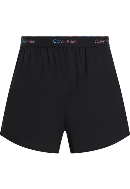 Pantaloneta Negra De Pijama De Popelín De Algodón - Pride Calvin Klein