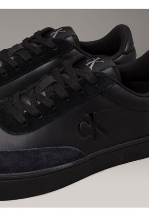 Tenis Negro Classic De Cuero Calvin Klein