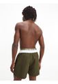 Pantalón Corto De Baño Con Cintura Doble  Intense Power Verde Calvin Klein de Calvin Klein