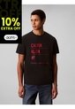 Camiseta Negra Con Estampado Gráfico De New York Calvin Klein de Calvin Klein