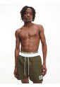 Pantalón Corto De Baño Con Cintura Doble  Intense Power Verde Calvin Klein de Calvin Klein