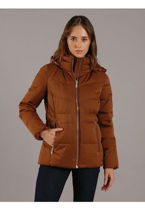 Chaqueta Chocolate Stretch Acolchada Calvin Klein