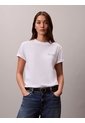 Camiseta Blanca Clásica Con Logo Estampado Calvin Klein de Calvin Klein