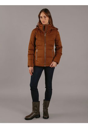 Chaqueta Chocolate Stretch Acolchada Calvin Klein