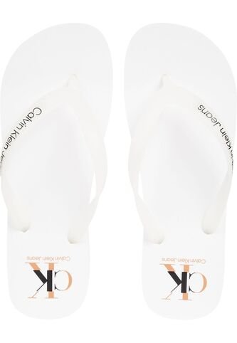Sandalias Blanco Con Logo Calvin Klein Calvin Klein