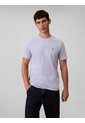 Camiseta Gris Con Micro Monograma Bordado Calvin Klein de Calvin Klein