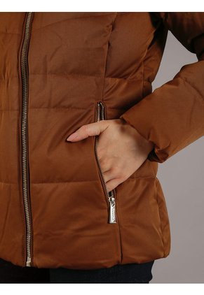 Chaqueta Chocolate Stretch Acolchada Calvin Klein