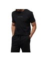 Camiseta Negra Básica Colorblock Con Logo Calvin Klein de Calvin Klein
