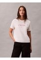 Camiseta Blanca De Corte Clásico Con Gráfico Calvin Klein de Calvin Klein