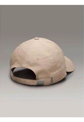 Gorra Beige Con Monograma Bordado Calvin Klein