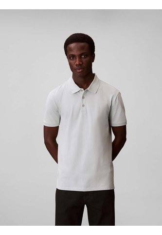 Polo Gris Clásico Con Monograma Bordado Calvin Klein Calvin Klein