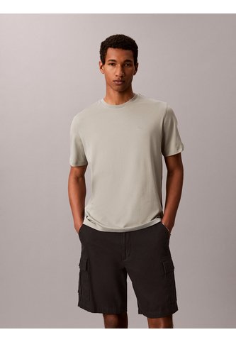 Camiseta Gris De Algodón Supima Con Logo Calvin Klein Calvin Klein