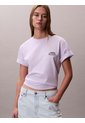 Camiseta Lila Boxy Con Logo Gráfico Calvin Klein de Calvin Klein