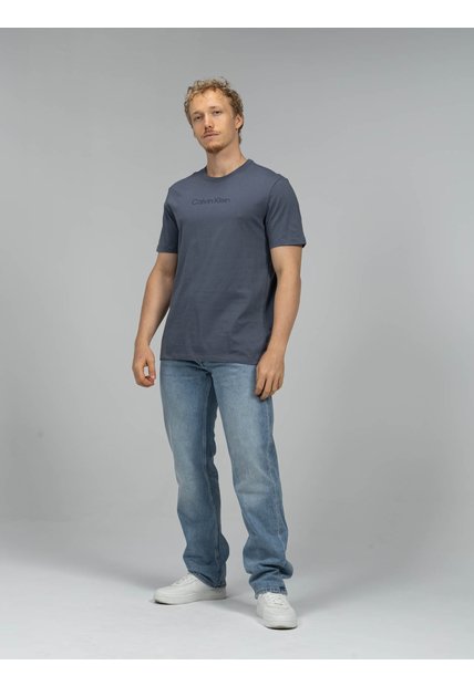 Camiseta Gris Standard Logo Calvin Klein