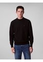 Saco Negro Tejido Con Cuello Redondo Calvin Klein de Calvin Klein