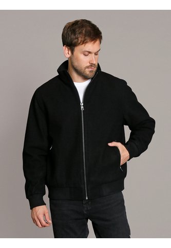 Chaqueta Negra Bomber De Lana Calvin Klein Calvin Klein