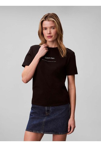 Camiseta Negra Con Logo Calvin Klein Calvin Klein