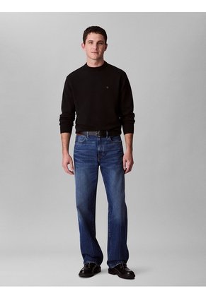 Saco Negro Tejido Con Cuello Redondo Calvin Klein