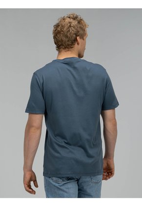 Camiseta Gris De Algodón Supima Con Logo Calvin Klein