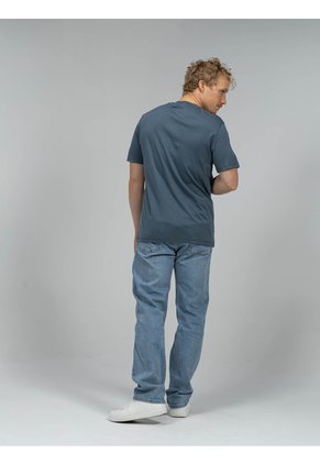 Camiseta Gris De Algodón Supima Con Logo Calvin Klein
