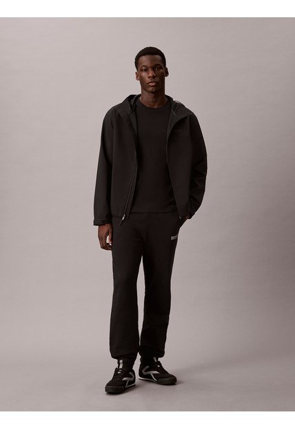 Jogger Negro De Felpa Francesa Con Logo Calvin Klein