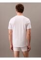 Camiseta Blanca De Dormir Con Logotipo Bordado Calvin Klein de Calvin Klein