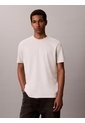 Camiseta Beige De Algodón Supima Con Logo Calvin Klein de Calvin Klein