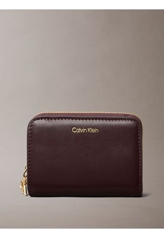 Billetera Marrón De Cuero Mediana Con Cremallera Calvin Klein Calvin Klein