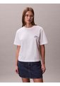 Camiseta Blanca Boxy Con Logo Gráfico Calvin Klein de Calvin Klein