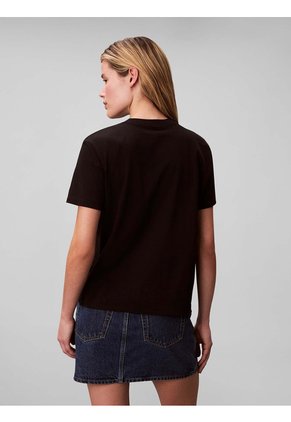 Camiseta Negra Con Logo Calvin Klein