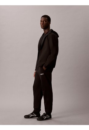 Jogger Negro De Felpa Francesa Con Logo Calvin Klein