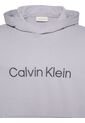 Buzo Gris Con Capota De Felpa Con Logo Estándar Calvin Klein de Calvin Klein