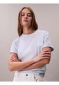 Camiseta Celeste Boxy Con Logo Gráfico Calvin Klein de Calvin Klein