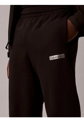 Jogger Negro De Felpa Francesa Con Logo Calvin Klein