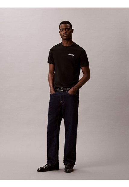Camiseta Negra Con Logo Calvin Klein