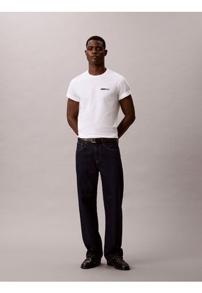Camiseta Blanca Con Logo Calvin Klein