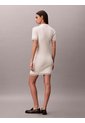 Vestido Beige Mini De Microcable Calvin Klein de Calvin Klein