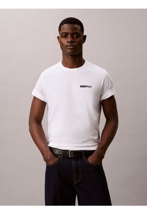 Camiseta Blanca Con Logo Calvin Klein