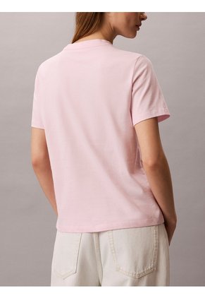 Camiseta Rosada Clásica Con Logo Calvin Klein